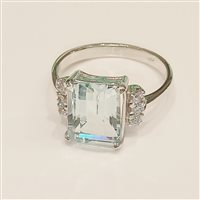 Anello Vidali Gioielli Donna in Oro bianco Topazio ANOR-54-34 - ANOR-54-34